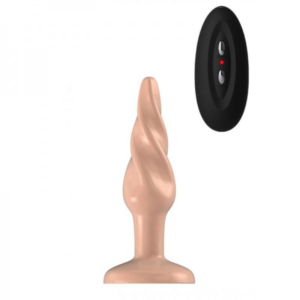 Bottom Line Model 5 5 Inch Flesh Vibrating Butt Plug