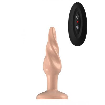 Bottom Line Model 5 5 Inch Flesh Vibrating Butt Plug