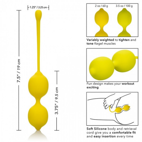 Kegel Training Set - Lemon