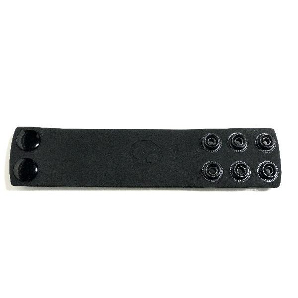 Boneyard 1.5inch Silicone Ball Strap - 3 Snap - Black