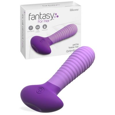 Pipedream Women s Vibrating Ribbed Silicone 4 7 Butt Plug