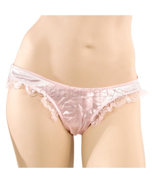 Satin bra and thong set