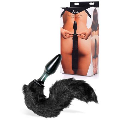 Tailz 4 Glass Anal Plug with Long Fox Tail