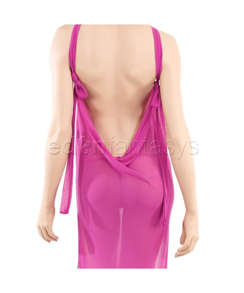 Loungerie gown and g-string