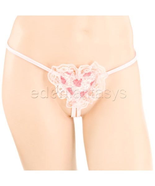 Strappy bikini top with g-string