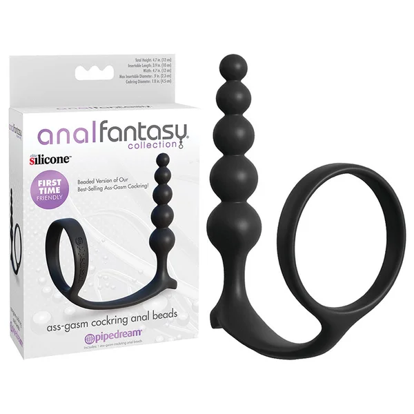 Anal Fantasy Collection Ass-Gasm Cockring Anal Beads — image 9 of 14
