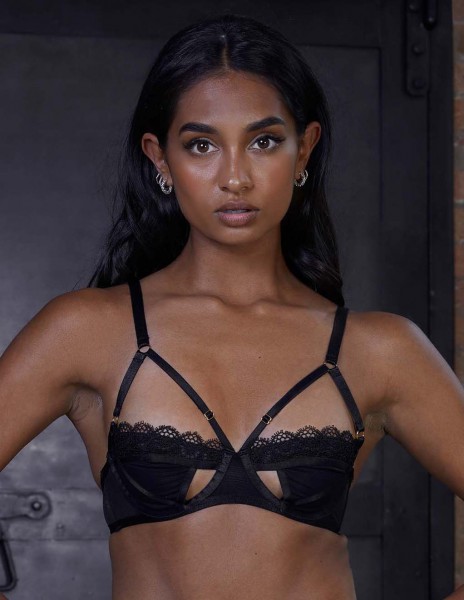 HUSTLER Daisy Cut Out Bra