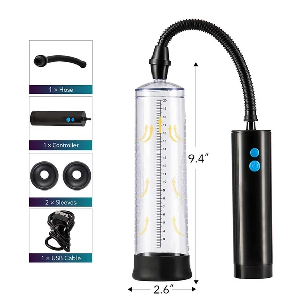 Electric Penis Pump & Comfort Controller for Men by Lynk Pleasure | Clear Cylinder — image 8 of 8