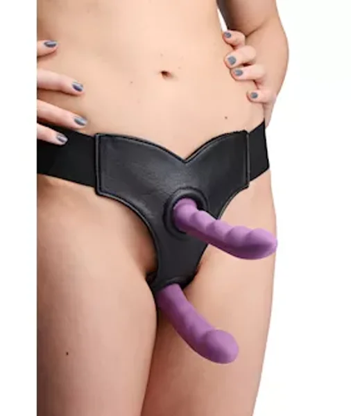 Crave Double Penetration Strap On Harness - Black — image 2 of 2