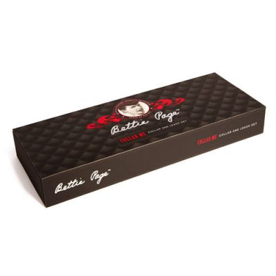 Bettie Page bondage collar and lead set