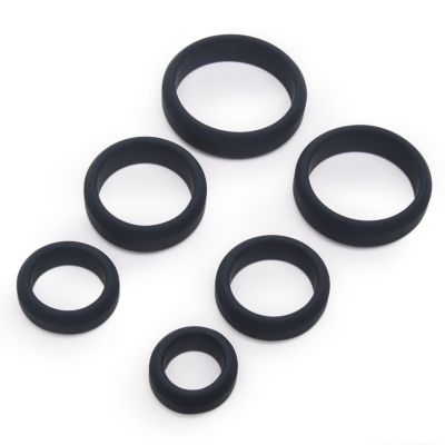 Boners Comfort Fit Silicone Cock Ring Set 6 Pack