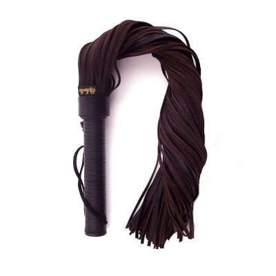 Rouge Fifty Times Hotter Brown Suede Flogger
