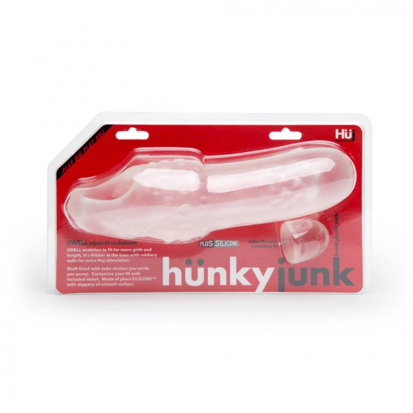 Hunky Junk Swell 7.5 Inch Adjustable Penis Sleeve with Ball Loop