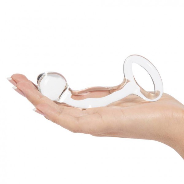 Icicles No 46 Curved P-Spot Glass Butt Plug