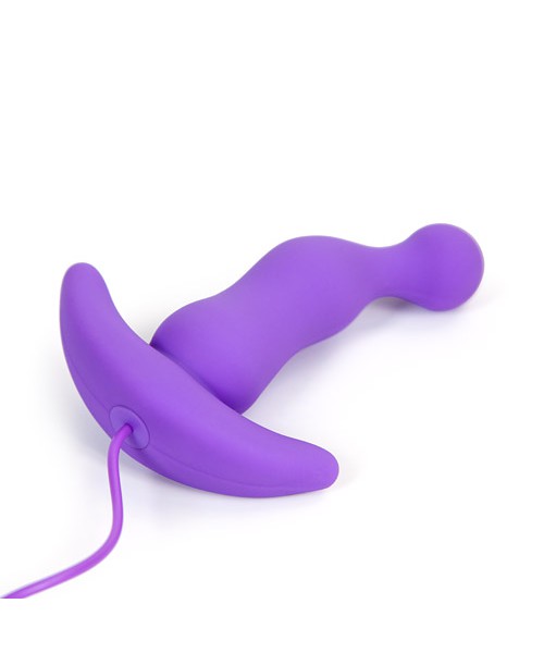 Eden curve silicone vibrating anal plug