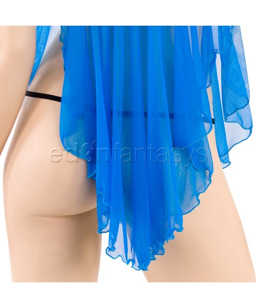 Turquoise babydoll with g-string