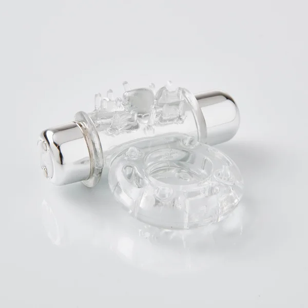Sensuelle Bullet Ring 7 Function Cockring Clear — image 3 of 3