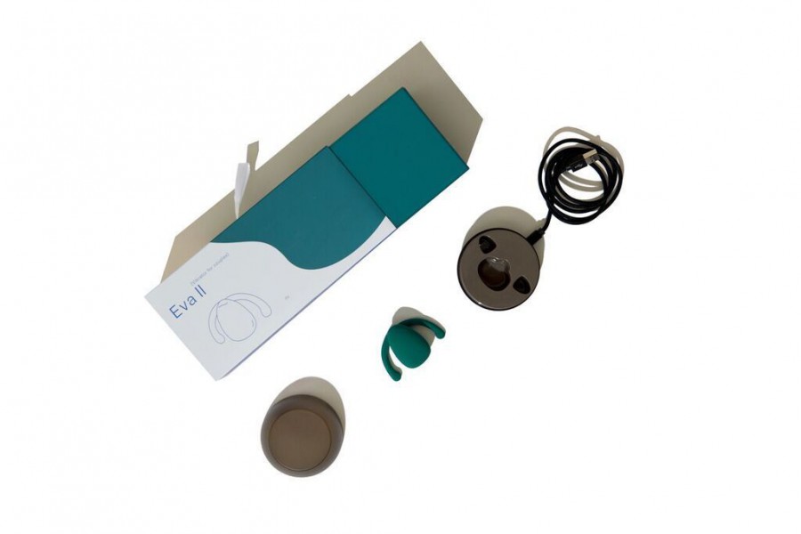 Dame Eva II USB-Rechargeable Hands-Free Silicone Clitoral Vibrator