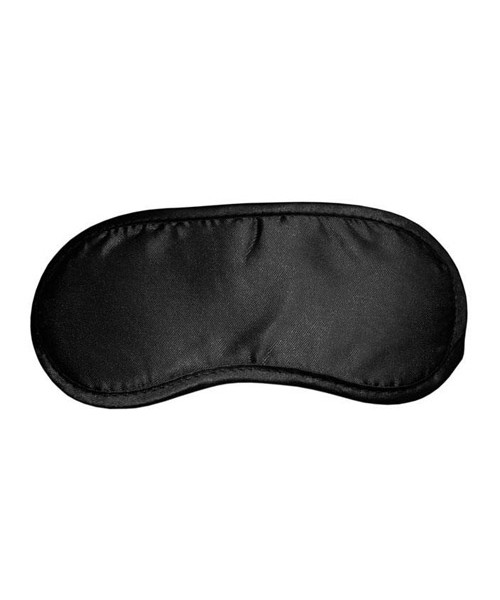 Satin black blindfold