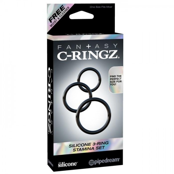 Fantasy C-Ringz Silicone 3-Ring Stamina Set
