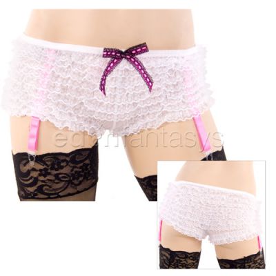 Garter ruffle panty