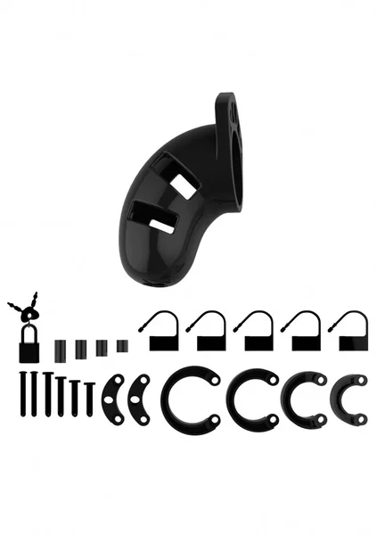 Mancage Model 01 - Chastity - 3.5in - Cock Cage - Black — image 9 of 10