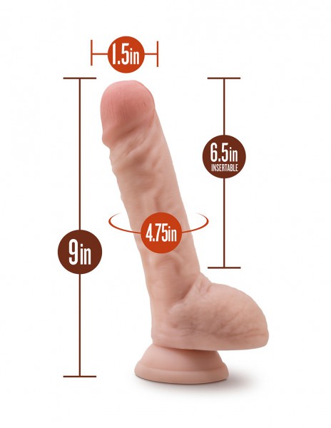 Silicone Willy's 9 Inch Realistic Suction Cup Dildo with Balls
