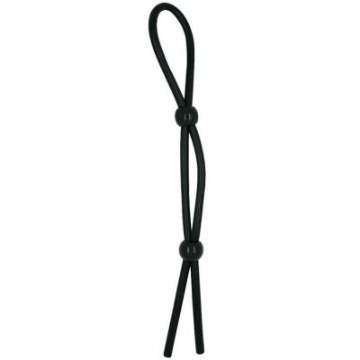Black Adjustable Cock Tie Fits Most Sizes
