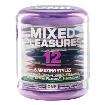 ONE Mixed Pleasures Condoms Jar of 12