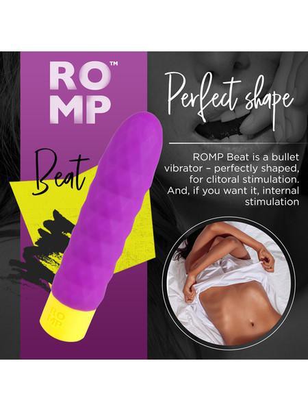 Romp Beat Diamond Textured 6" Bullet Vibrator