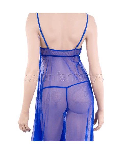 Flamingo gown with g-string