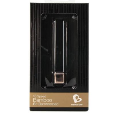Rocks Off Bamboo 10 Function Vibrator Noir Gold