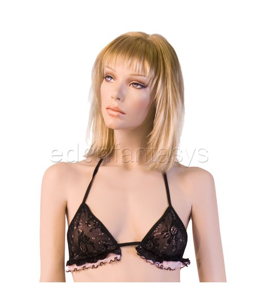 Boudoir rose lace set