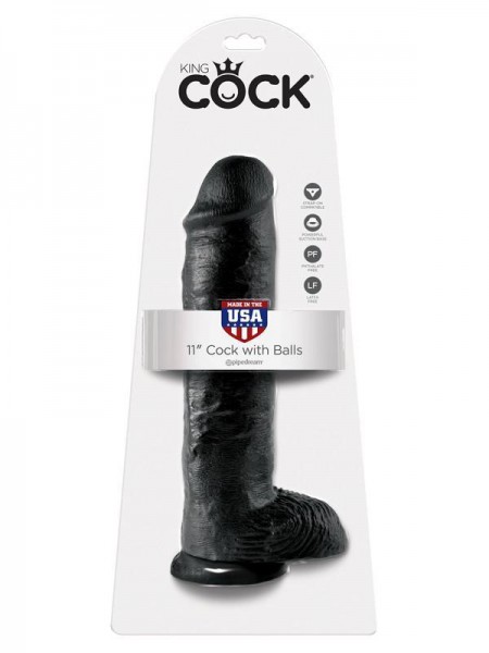 King Cock - 11 in. Cock With Balls