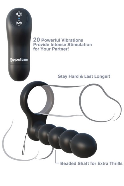 Pipedream Remote Controlled Vibrating Double Penetrator Cock Ring