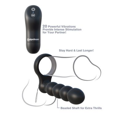 Pipedream Remote Controlled Vibrating Double Penetrator Cock Ring
