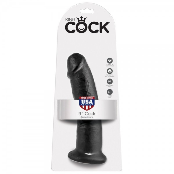 King Cock 9 Inch Realistic Dildo with Suction Cup — image 4 of 4