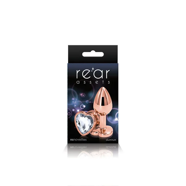 Rear Assets Rose Gold Heart Small Clear — image 14 of 14
