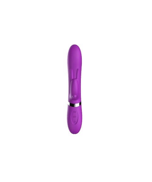Thrusting Purple Rechargeable Rabbit Vibrator