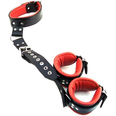 Rouge Neck to Wrist Restraint Black Red