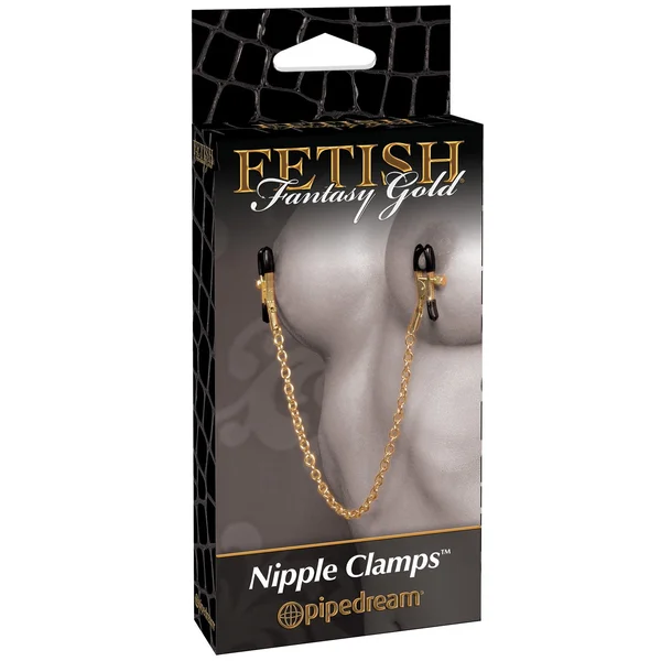 Fetish Fantasy Gold Chain Nipple Clamps Gold — image 12 of 12