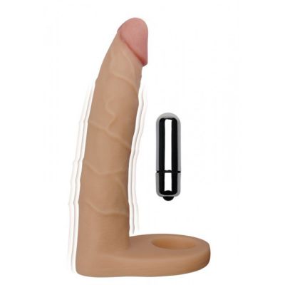 Ultra Soft Vibrating Double Penetrator Cock Ring