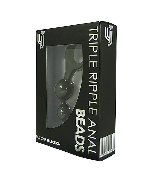 Loving Joy Triple Ripple Anal Beads-Black — image 8 of 8
