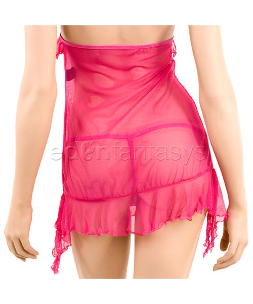 Rose mesh chemise set