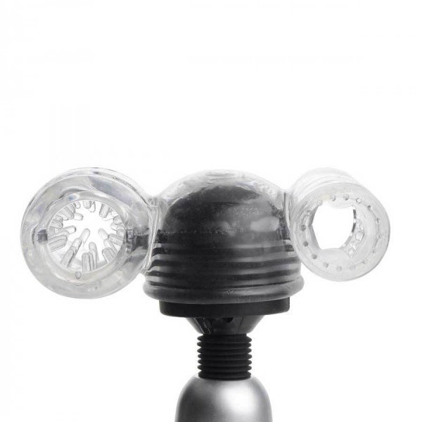2 in 1 Male Masturbator Tube Stroker Attachment For Magic Wand