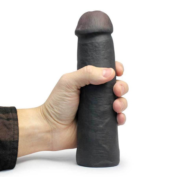 LeBrawn 9 Inch XL Realistic Black Cock Penis Extension Sleeve by SexFlesh