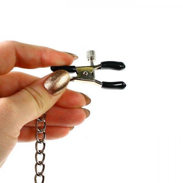 Ball Gag with Nipple Clamps