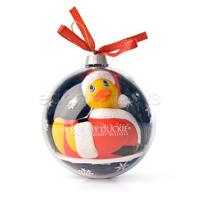 Holiday ball santa duckie