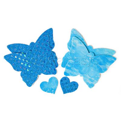 Light blue butterfly pasties