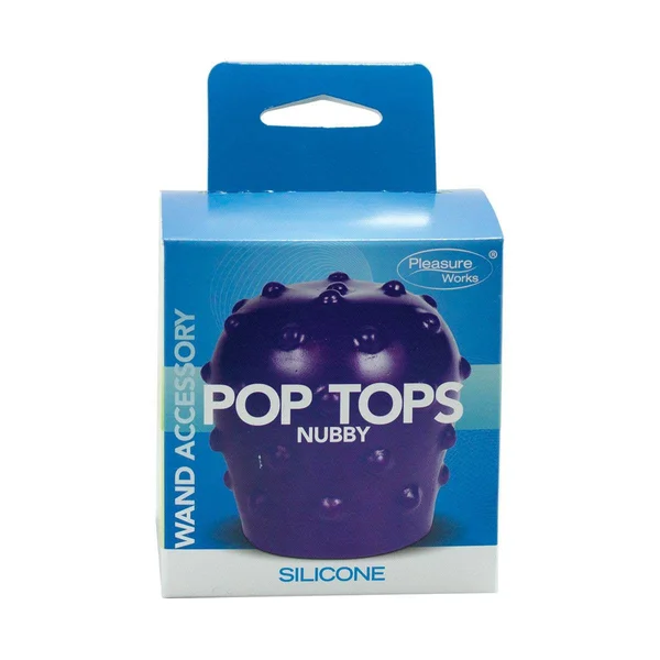 Pleasure Works Pop Top Wand Attachment - Nubby Purple — image 6 of 9